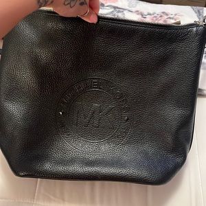 Beautiful Black Authentic Michael Kors Shoulder bag soft pebble leather